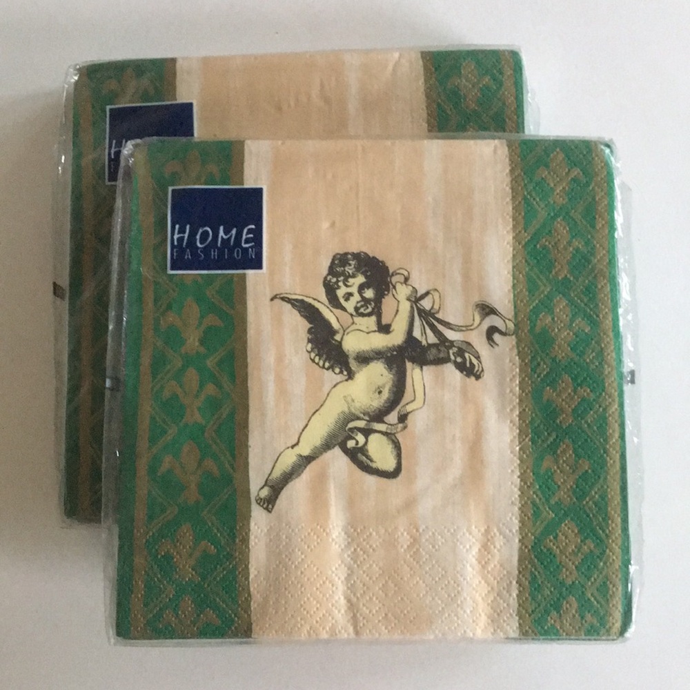 Holiday Cherub Lunch Napkin Set of 2